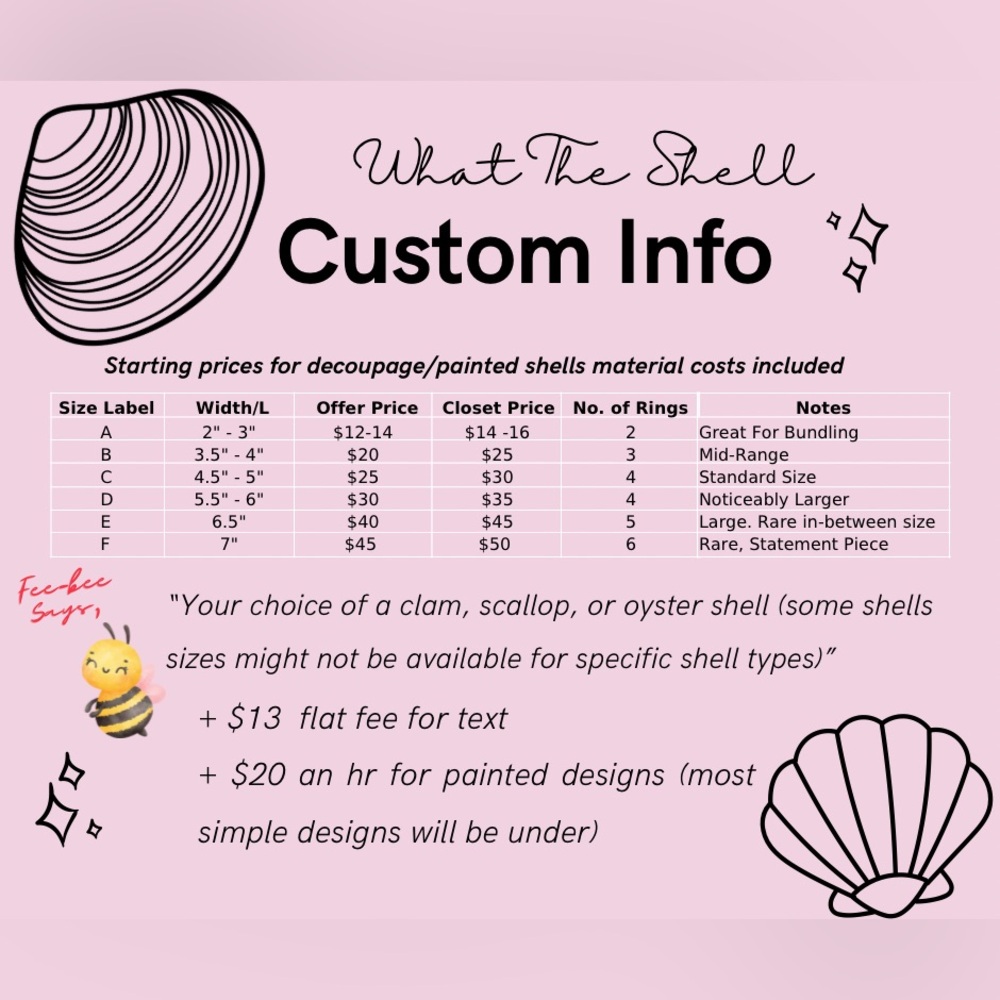 🐚Custom Shell Ring Dish Information Comment Below 👇🏻for custom inquiries. 🦪